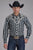 Roper Mens 2407 Fancy Floral Black Cotton Blend L/S Shirt