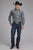 Roper Mens 2407 Fancy Floral Black Cotton Blend L/S Shirt