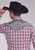 Roper Mens 2485 Southwestern Cross Red/Grey Cotton Blend L/S Shirt