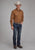 Roper Mens 2124 Broadcloth Rust Cotton Blend L/S Shirt