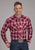 Roper Mens 2131 Plaid Red/White Cotton Blend L/S Shirt