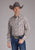 Roper Mens 2409 Plaid White/Red Cotton Blend L/S Shirt