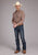 Roper Mens 2411 Plaid Rust Cotton Blend L/S Shirt