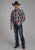 Roper Mens 2109 Plaid Black/Red/Grey Cotton Blend L/S Shirt