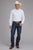 Roper Mens 2401A Tone on Tone White Poly/Cotton L/S Shirt