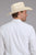 Roper Mens 2401A Tone on Tone White Poly/Cotton L/S Shirt