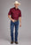 Roper Mens 2445 Solid Broadcloth Berry Cotton Blend S/S Shirt