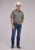 Roper Mens 2475 Solid Broadcloth Light Smokey Grey Cotton Blend S/S Shirt