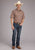 Roper Mens 2411 Plaid Rust Cotton Blend S/S Shirt