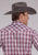 Roper Mens 2485 Western Plaid Red/White Cotton Blend S/S Shirt