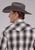Roper Mens 2486 Western Plaid Grey/White Cotton Blend S/S Shirt