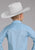 Roper Kids Boys 2427 Mini Cross Blue Cotton Blend L/S Shirt