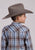 Roper Kids Boys 2906 Plaid Brown/Blue Cotton Blend L/S Shirt