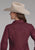 Roper Womens 2287 Dot Print Wine Cotton Blend L/S Shirt