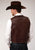 Roper Mens Notch Collar Nappa Brown Leather Leather Vest