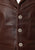 Roper Mens Notch Collar Nappa Brown Leather Leather Vest