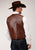 Roper Mens Nappa Yokes Dark Brown Lamb Leather Big Leather Vest