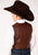 Roper Kids Boys Nappa Yokes Dark Brown Lamb Leather Leather Vest
