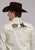 Roper Mens Roping Steers Cream Poly/Rayon L/S Shirt