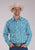 Roper Mens 2466 Ocean Dobby Blue 100% Cotton L/S Shirt
