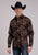 Roper Mens Brilliant Paisley Brown 100% Cotton L/S Shirt