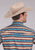 Roper Mens Mini Aztec Stripe Brown/Blue 100% Cotton L/S Shirt
