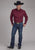 Roper Mens 2241 Paisley Burgundy 100% Cotton L/S Shirt