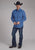 Roper Mens 2251 Sapphire Ornamental Blue 100% Cotton L/S Shirt