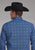 Roper Mens 2251 Sapphire Ornamental Blue 100% Cotton L/S Shirt