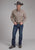 Roper Mens 2250 Four Point Foulard Wine Cotton Blend L/S Shirt