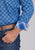 Roper Mens Ribbon Medallion Blue 100% Cotton L/S Shirt