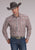 Roper Mens 2499 Clay Paisley Orange 100% Cotton L/S Shirt