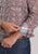 Roper Mens 2499 Clay Paisley Orange 100% Cotton L/S Shirt