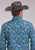 Roper Mens 2502 Sky Paisley Blue 100% Cotton L/S Shirt