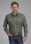 Roper Mens 2150 Oak Paisley Brown 100% Cotton L/S Shirt