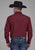Roper Mens 2162 Black Fill Red 100% Cotton L/S Shirt