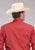 Roper Mens 2809 Stretch Poplin Rust Cotton Blend L/S Shirt