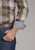 Roper Mens Mirage Plaid Tan/Blue 100% Cotton L/S Shirt