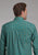 Roper Mens 2244 Castile Foulard Turquoise 100% Cotton Btn L/S Shirt