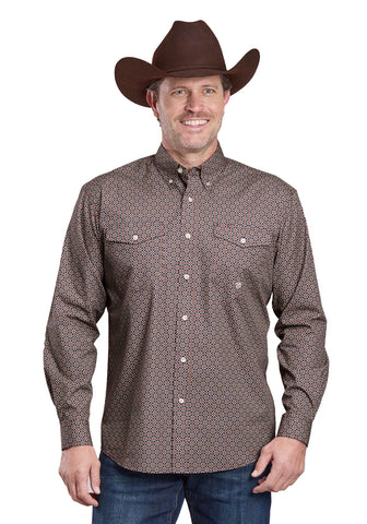 Roper Mens 2587 Vintage Foulard Multi-Color 100% Cotton Btn L/S Shirt