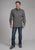 Roper Mens 2243 Garnet Foulard Grey 100% Cotton 1 Pkt L/S Shirt