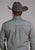 Roper Mens Stretch Medallion Paisley Grey Cotton Blend 1 Pkt L/S Shirt