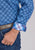 Roper Mens 2497 Ribbon Medallion Blue 100% Cotton 1 Pkt L/S Shirt