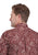 Roper Mens 2585 Plume Paisley Red 100% Cotton Btn L/S Shirt