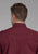 Roper Mens 2162 Black Fill Red 100% Cotton Btn L/S Shirt