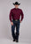 Roper Mens Black Fill Wine 100% Cotton Button L/S Shirt