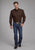 Roper Mens 2162 Black Fill Brown 100% Cotton 1 Pkt L/S Shirt