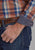 Roper Mens Falling Leaves Plaid Multi-Color 100% Cotton Btn L/S Shirt