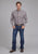 Roper Mens 2164 Stretch Plaid Brown Cotton Blend Btn L/S Shirt