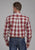 Roper Mens 57 Chevy Plaid Red/White 100% Cotton 1 Pkt L/S Shirt